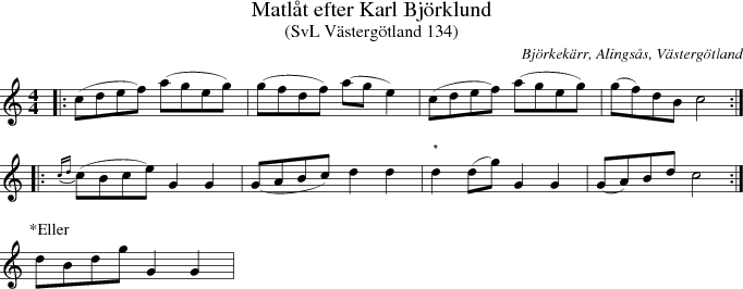 Matlt efter Karl Bjrklund