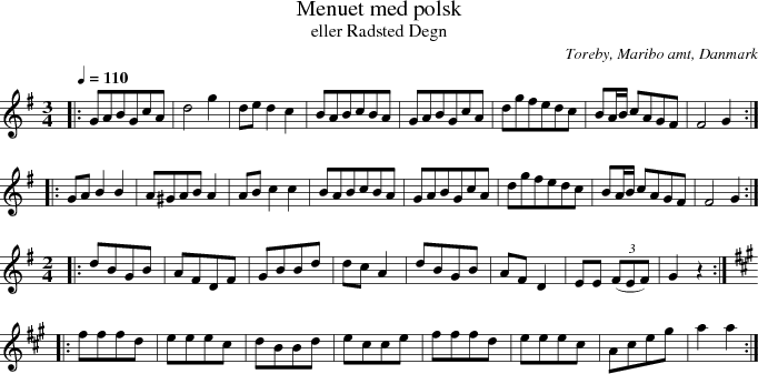 Menuet med polsk