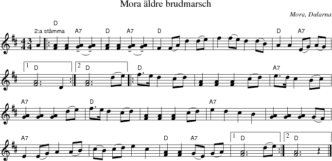 Mora ldre brudmarsch