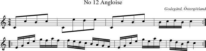 No 12 Angloise