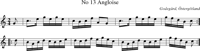 No 13 Angloise