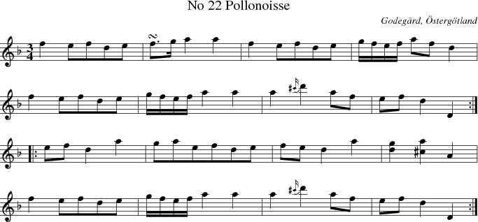 No 22 Pollonoisse