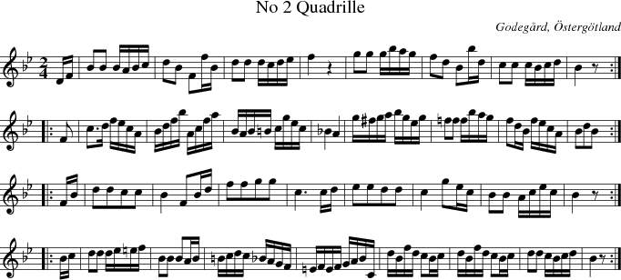 No 2 Quadrille