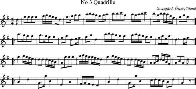 No 3 Quadrille