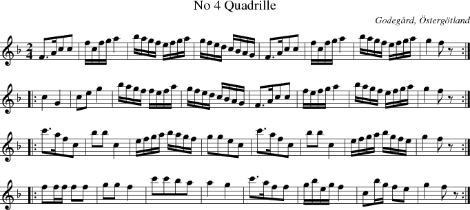 No 4 Quadrille