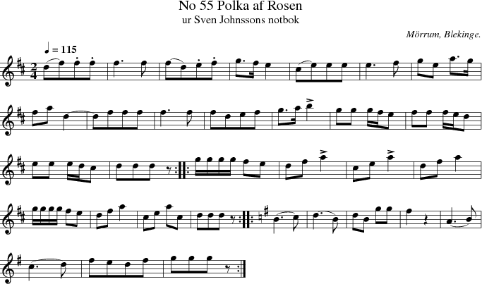 No 55 Polka af Rosen