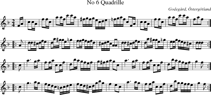 No 6 Quadrille