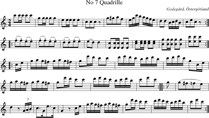 No 7 Quadrille