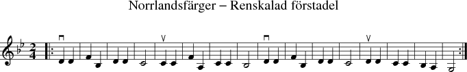 Norrlandsfrger - Renskalad frstadel