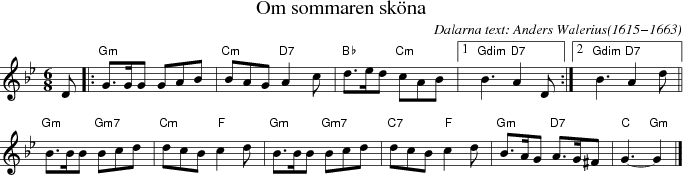 Om sommaren skna