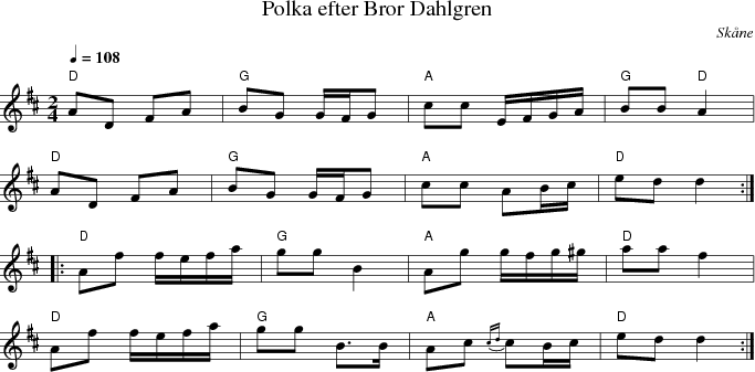 Polka efter Bror Dahlgren
