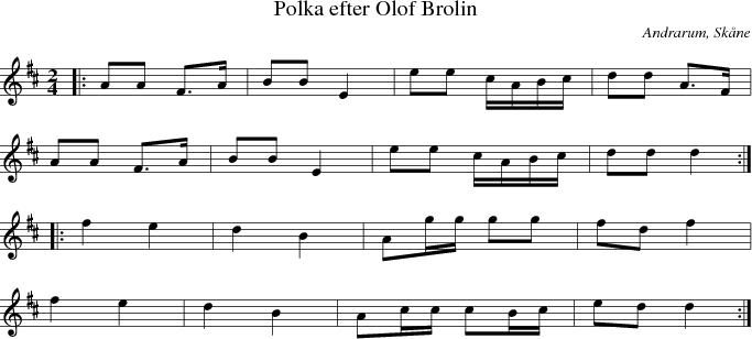 Polka efter Olof Brolin