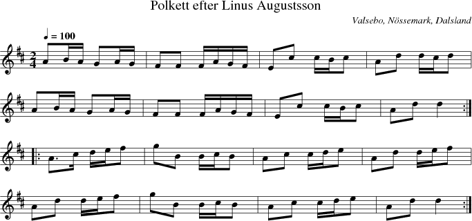 Polkett efter Linus Augustsson
