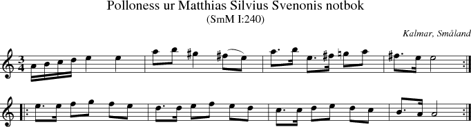 Polloness ur Matthias Silvius Svenonis notbok