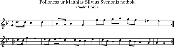 Polloness ur Matthias Silvius Svenonis notbok