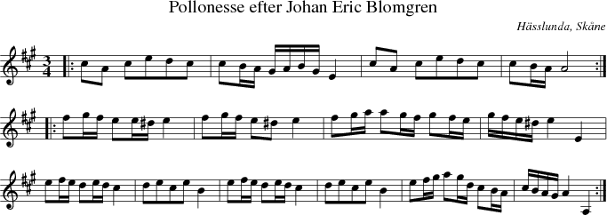 Pollonesse efter Johan Eric Blomgren