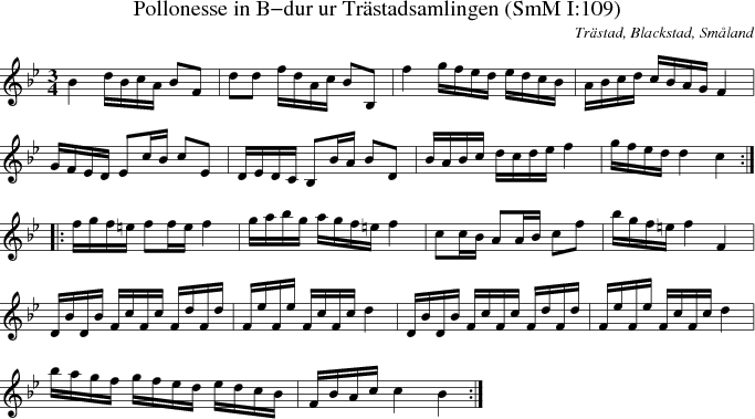 Pollonesse in B-dur ur Tr�stadsamlingen (SmM I:109)