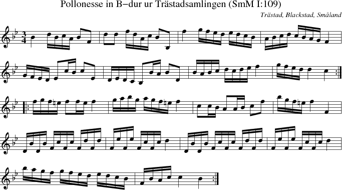 Pollonesse in B-dur ur Trstadsamlingen (SmM I:109)