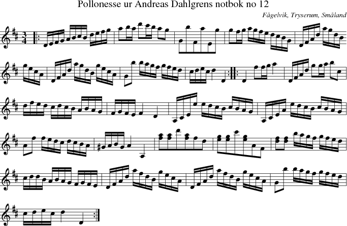 Pollonesse ur Andreas Dahlgrens notbok no 12