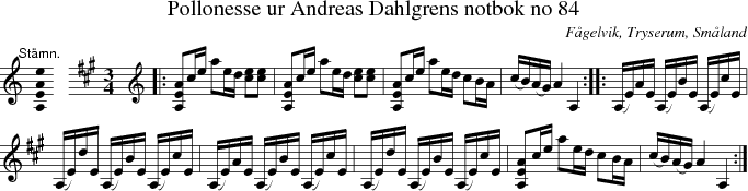 Pollonesse ur Andreas Dahlgrens notbok no 84