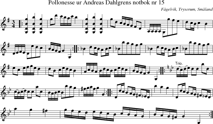 Pollonesse ur Andreas Dahlgrens notbok nr 15