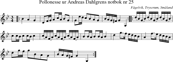 Pollonesse ur Andreas Dahlgrens notbok nr 25