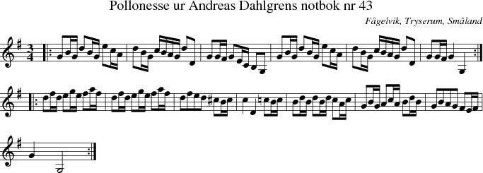 Pollonesse ur Andreas Dahlgrens notbok nr 43