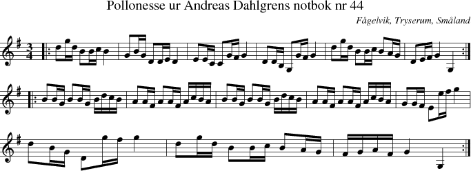 Pollonesse ur Andreas Dahlgrens notbok nr 44