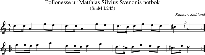 Pollonesse ur Matthias Silvius Svenonis notbok