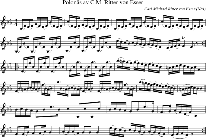 Polon�s av C.M. Ritter von Esser