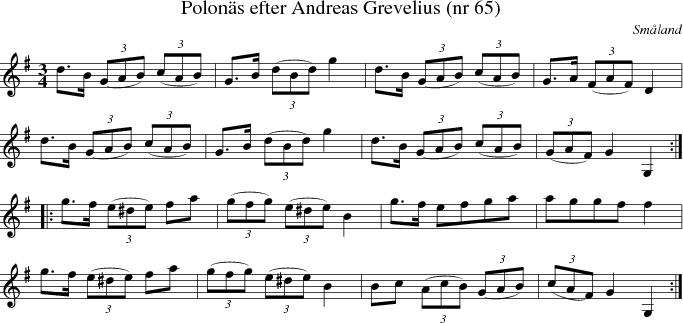 Polon�s efter Andreas Grevelius (nr 65)