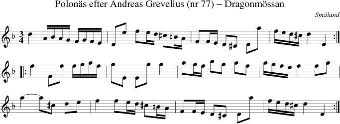 Polons efter Andreas Grevelius (nr 77) - Dragonmssan