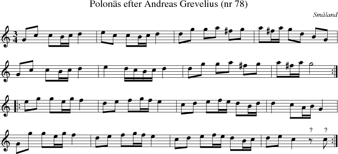 Polon�s efter Andreas Grevelius (nr 78)