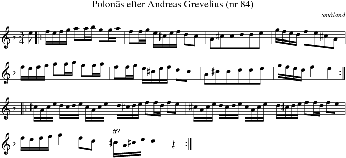 Polons efter Andreas Grevelius (nr 84)