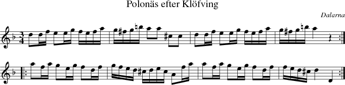 Polon�s efter Kl�fving