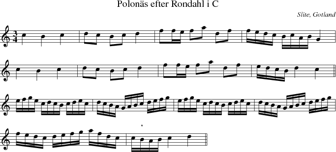 Polon�s efter Rondahl i C