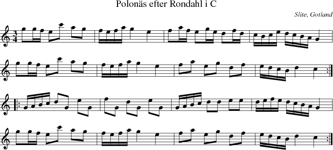 Polons efter Rondahl i C