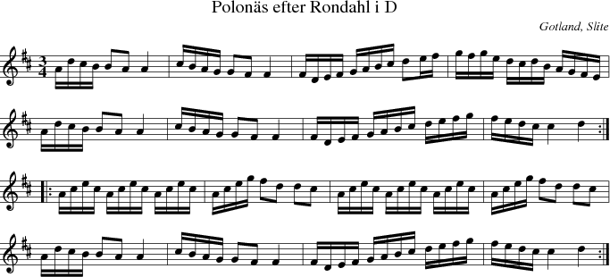 Polons efter Rondahl i D