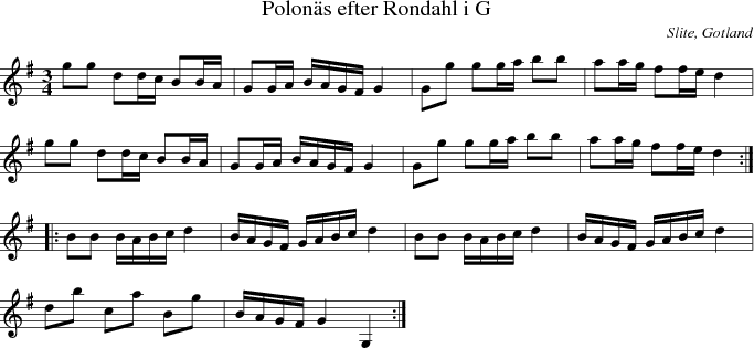 Polons efter Rondahl i G