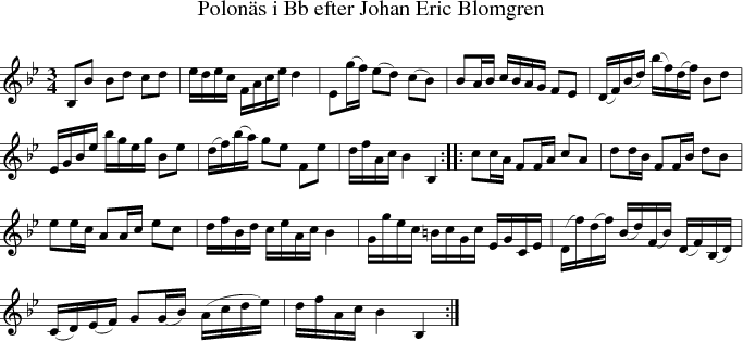 Polons i Bb efter Johan Eric Blomgren