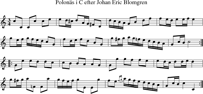 Polon�s i C efter Johan Eric Blomgren