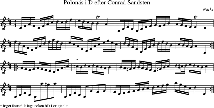 Polons i D efter Conrad Sandsten