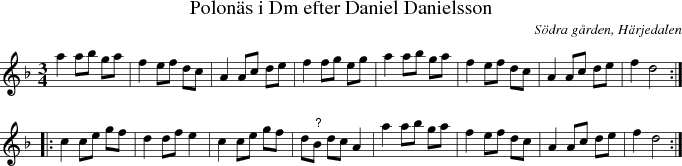 Polon�s i Dm efter Daniel Danielsson