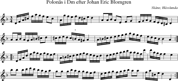 Polons i Dm efter Johan Eric Blomgren