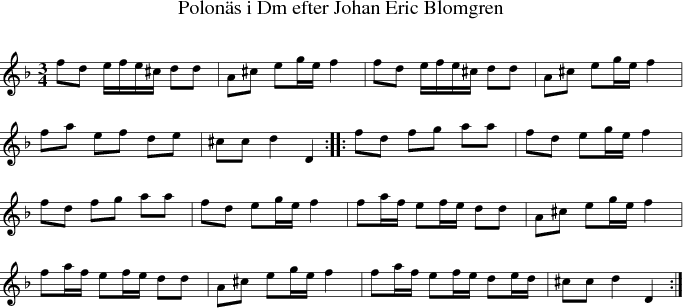 Polon�s i Dm efter Johan Eric Blomgren