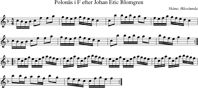 Polons i F efter Johan Eric Blomgren