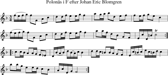 Polon�s i F efter Johan Eric Blomgren