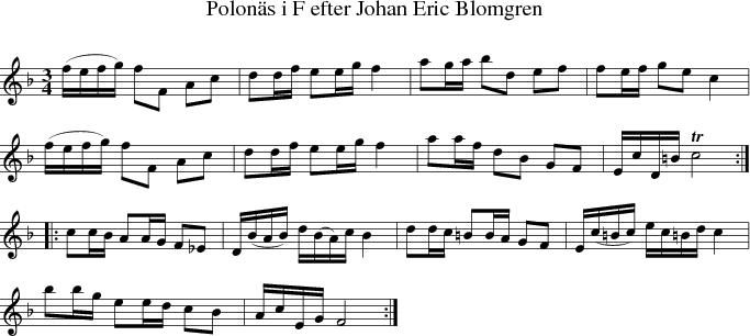 Polons i F efter Johan Eric Blomgren