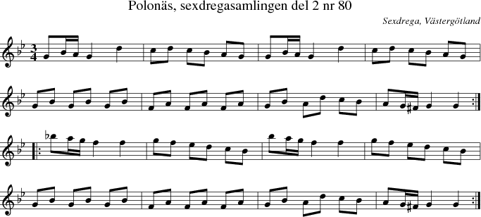 Polons, sexdregasamlingen del 2 nr 80