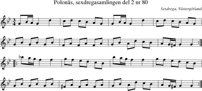 Polons, sexdregasamlingen del 2 nr 80